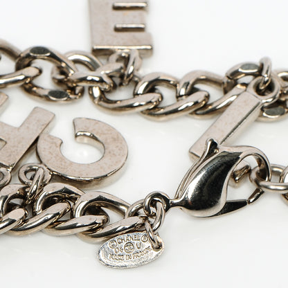 Chanel CC Logo Charms Bracelet Silver 3 of 4