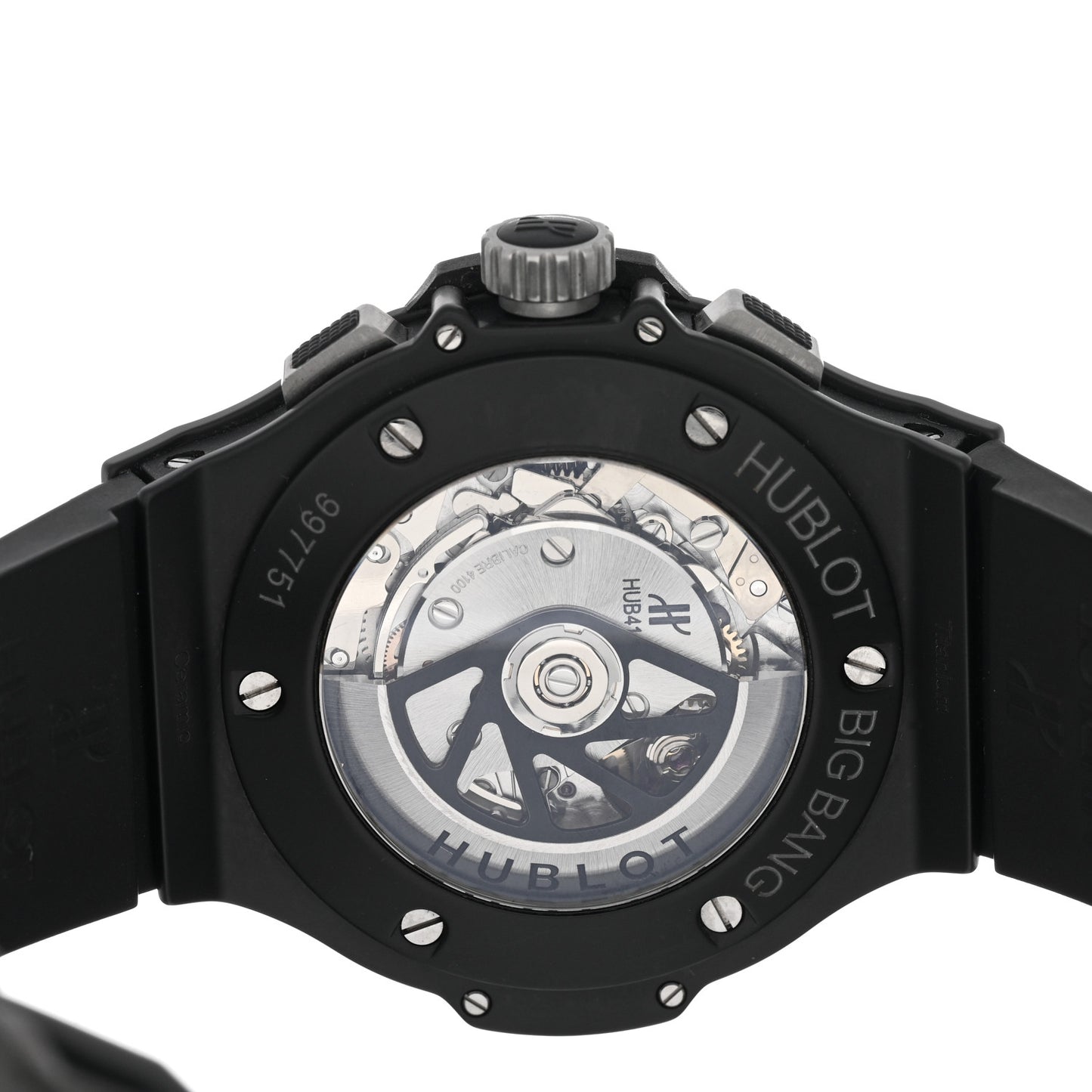 Ceramic Tungsten Rubber 44mm Big Bang Ice Bang Chronograph Automatic Watch Black 301.CK.1140.RX