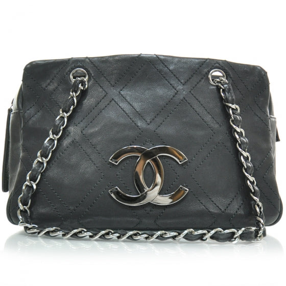 Chanel Caviar Small Diamond Stitch Tote Black 1 of 12