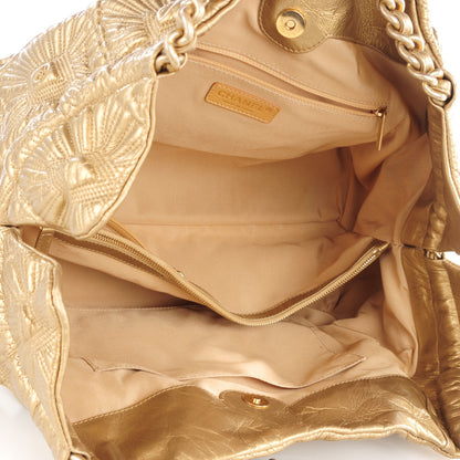 Chanel Calfskin Embroidered Ca D’Oro Tote Gold 5 of 7