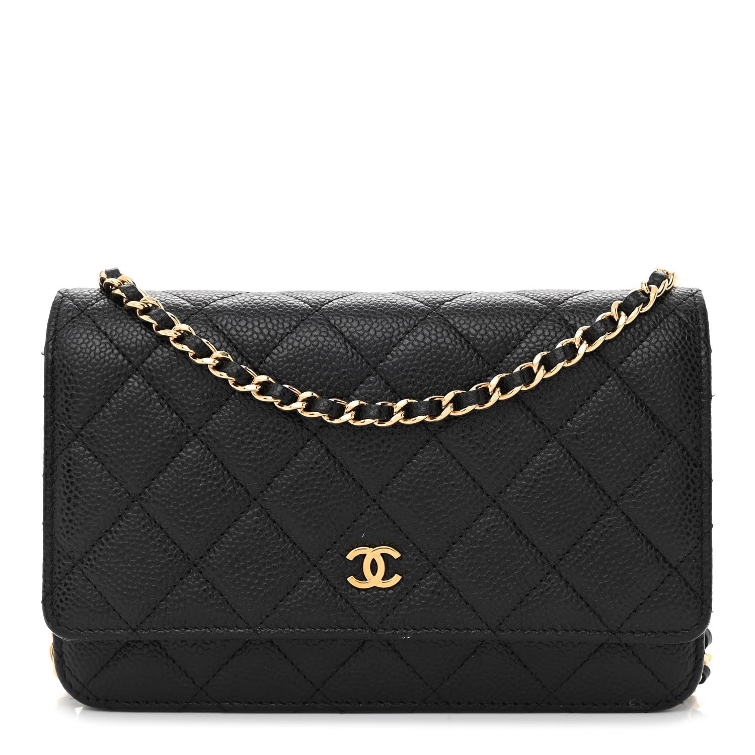 Chanel Caviar Quilted Wallet On Chain WOC Black 1 of 13