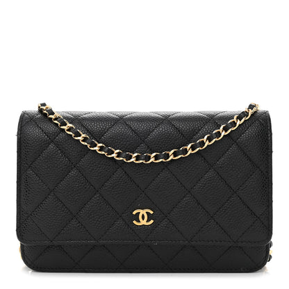 Chanel Caviar Quilted Wallet On Chain WOC Black 1 of 13