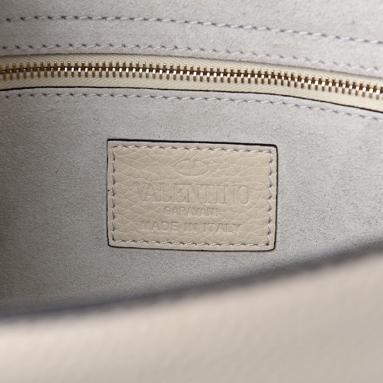 Valentino Garavani Grained Calfskin Rockstud Top Handle Flap Shoulder Bag Light Ivory 6 of 10