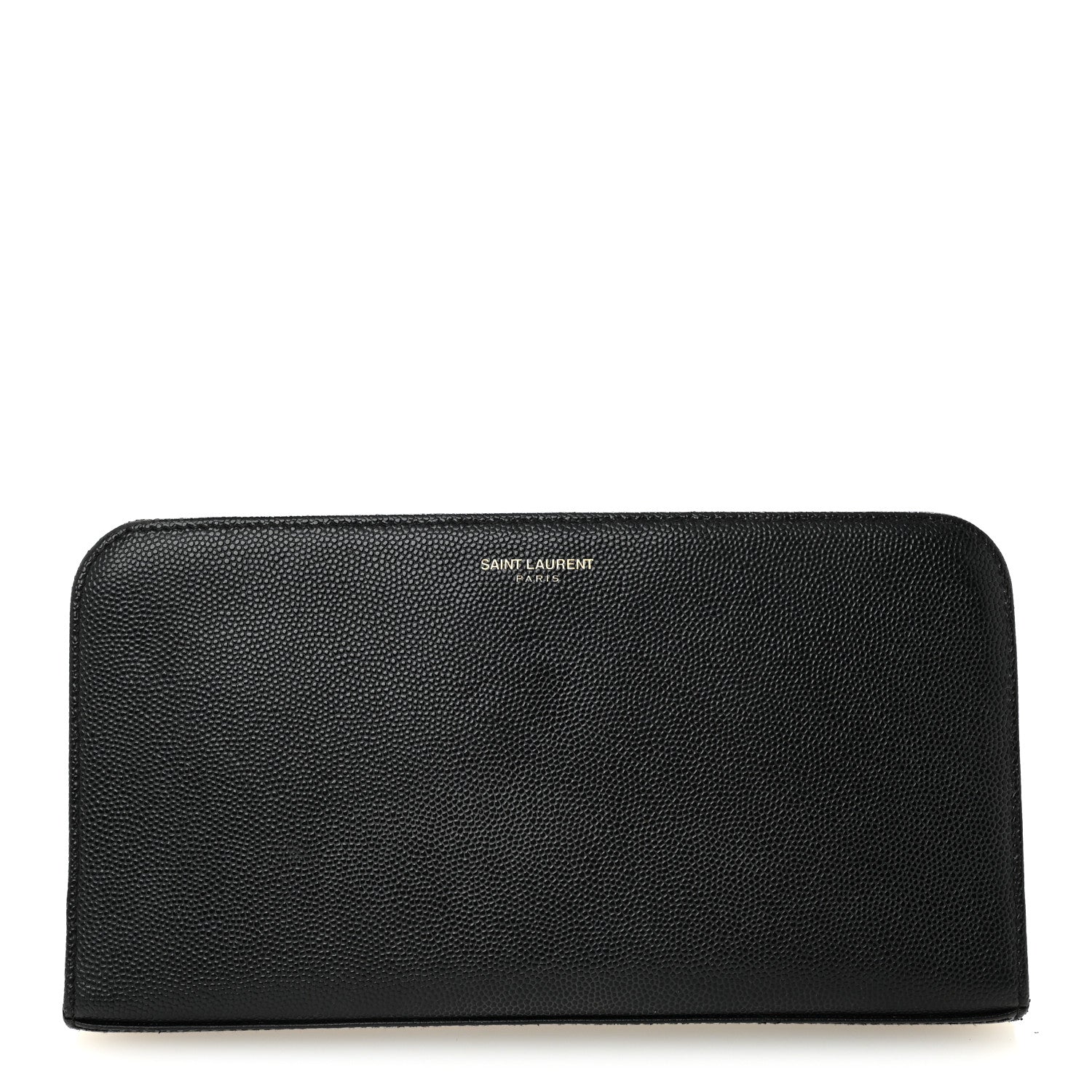 Saint Laurent Grain De Poudre Zip Around Travel Wallet Black 1 of 7