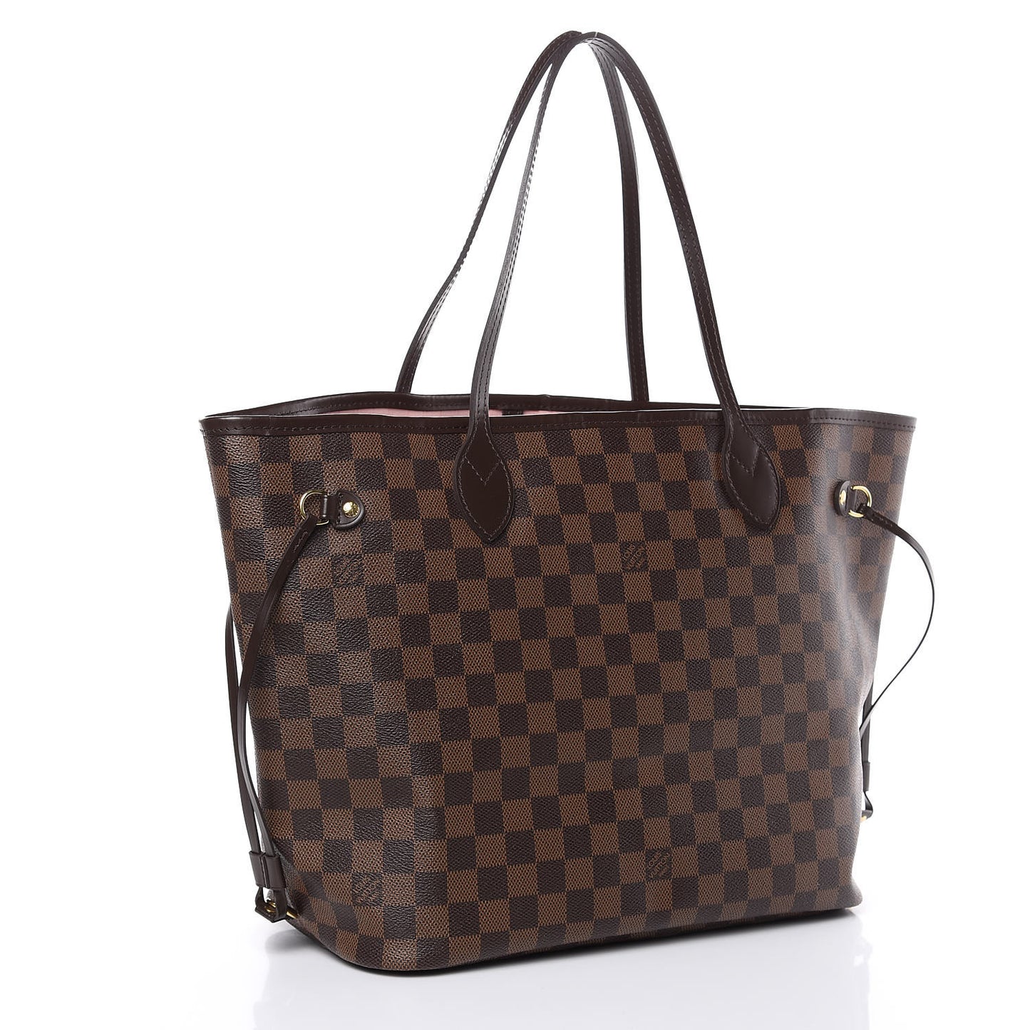 Damier Ebene Neo Neverfull MM Rose Ballerine