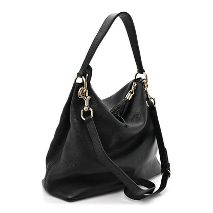 Gucci Pebbled Calfskin Large Soho Hobo Black 3 of 12