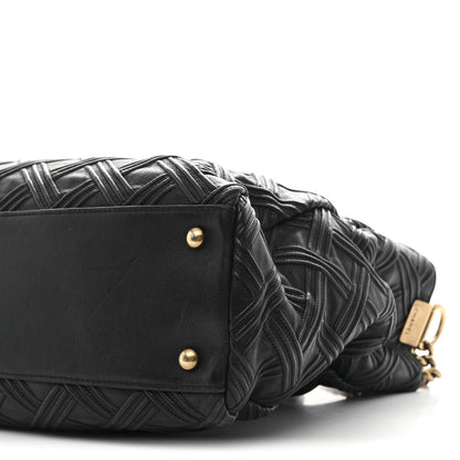 Chanel Calfskin Large Retro Girl Shopping Tote Black 11 of 15