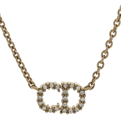 Christian Dior Metal Crystal Clair D Lune Necklace Gold 4 of 7