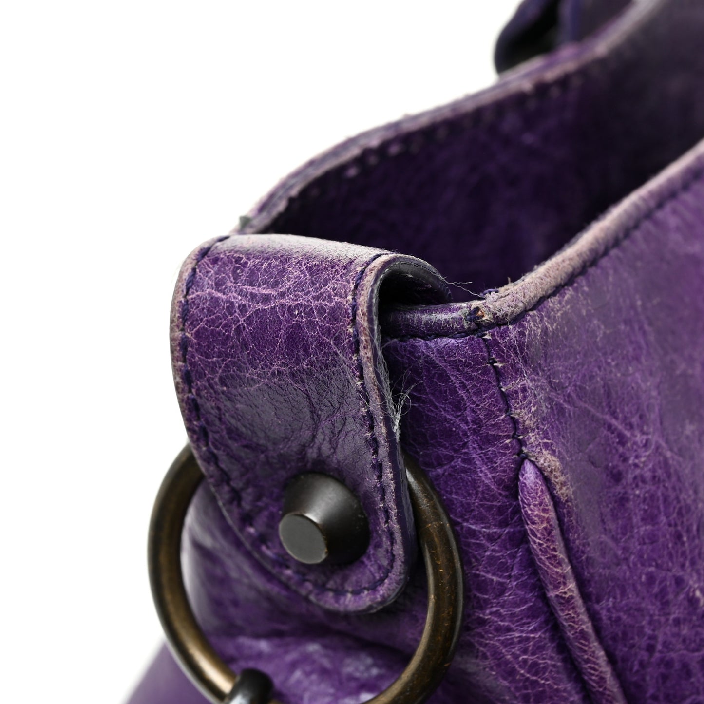 Agneau Classic Hardware Velo Dark Violet
