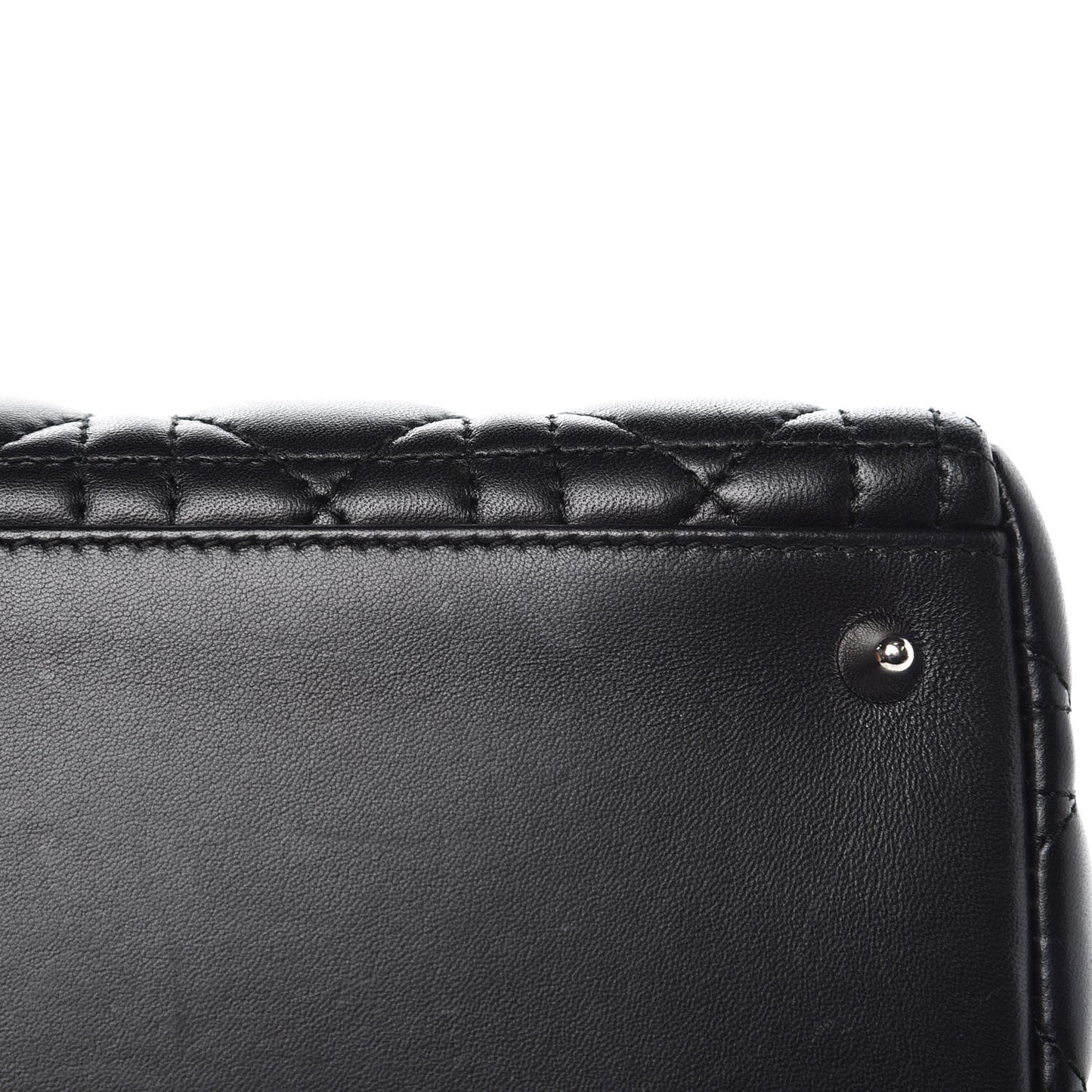 Lambskin Cannage Medium Lady Dior Black