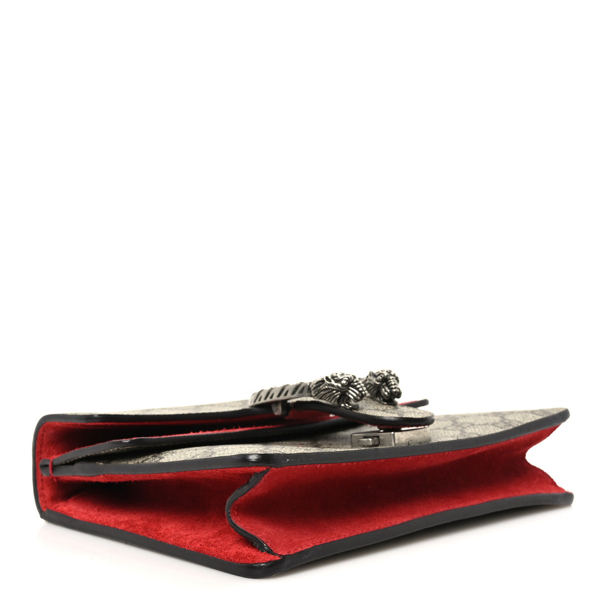 Gucci GG Supreme Monogram Mini Dionysus Shoulder Bag Hibiscus Red 3 of 9