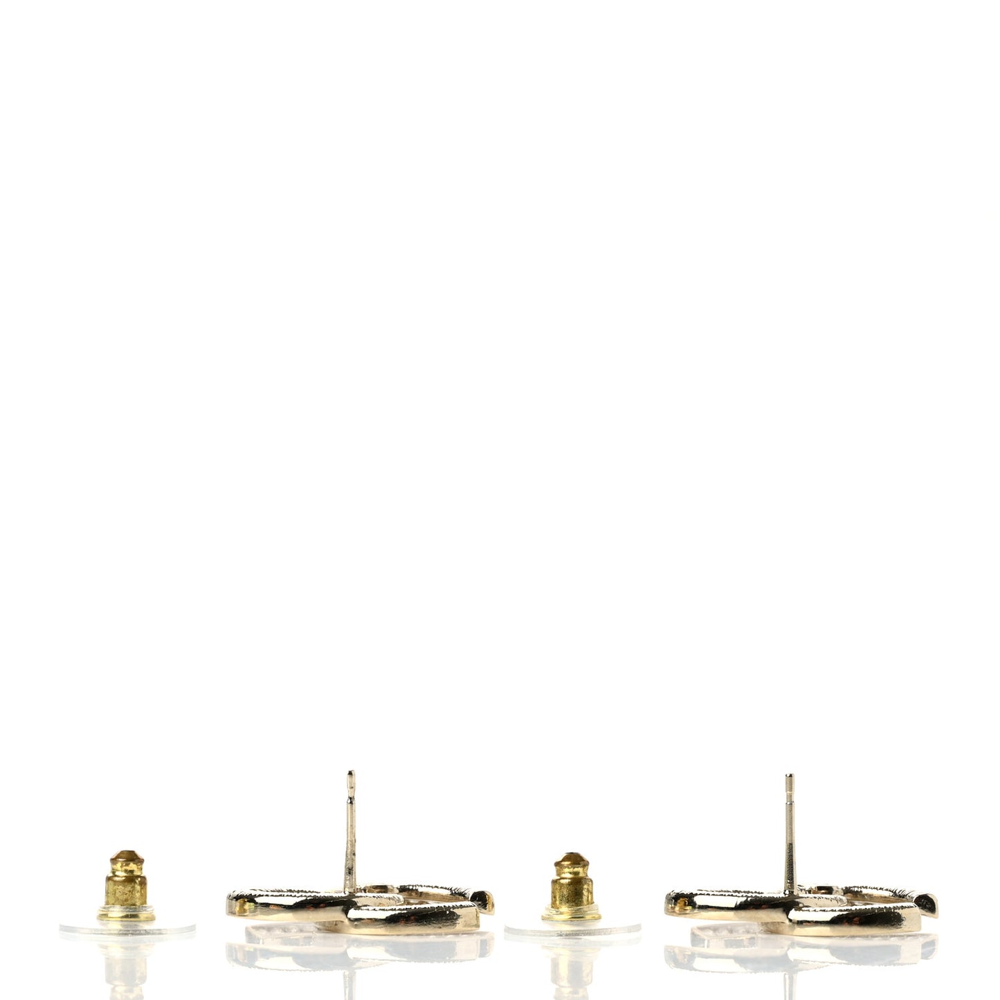 Crystal CC Earrings Gold