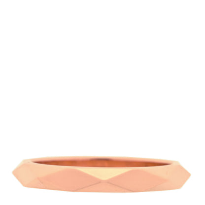 Boucheron 18K Pink Gold Diamond Facette Wedding Band Ring 49 4.75 3 of 4
