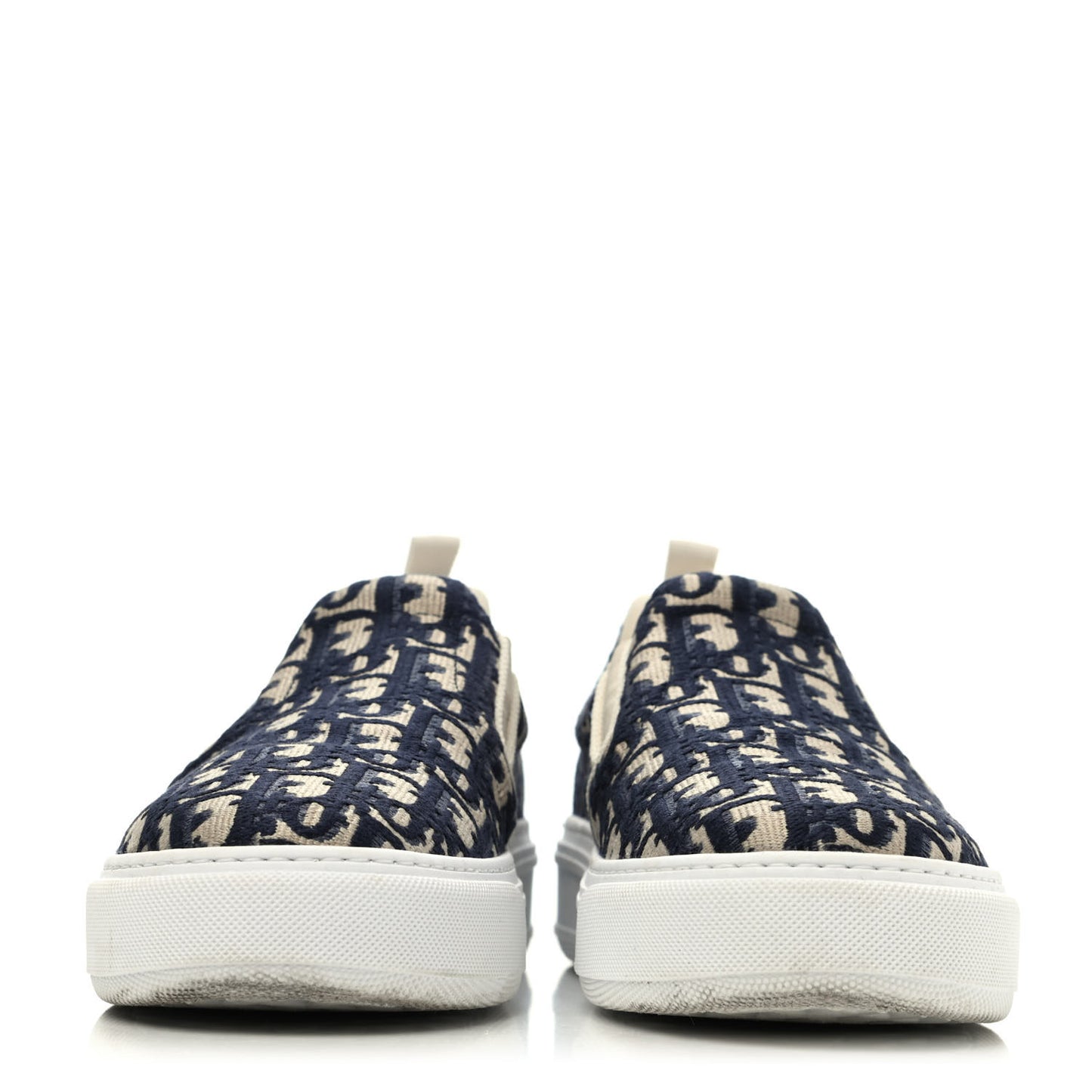 Canvas Oblique Embroidered Womens Solar Slip On Sneakers 40 Deep Blue