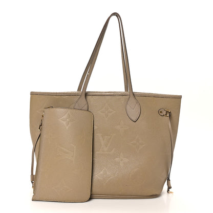 Louis Vuitton Empreinte Monogram Giant Neverfull MM Tourterelle 3 of 16