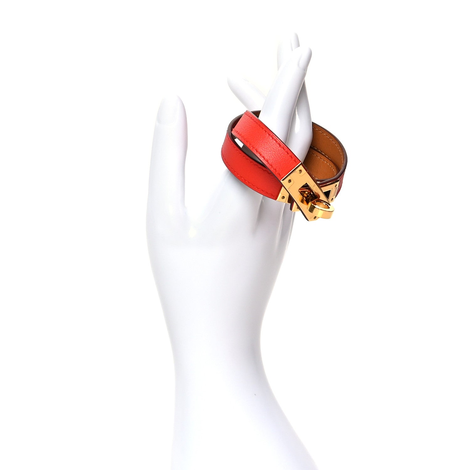 Hermes Swift Kelly Double Tour Bracelet M Capucine 2 of 6