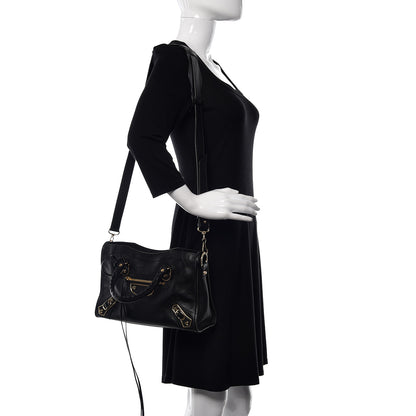 Balenciaga Chevre Gold Metallic Edge Hardware S City Black 3 of 10