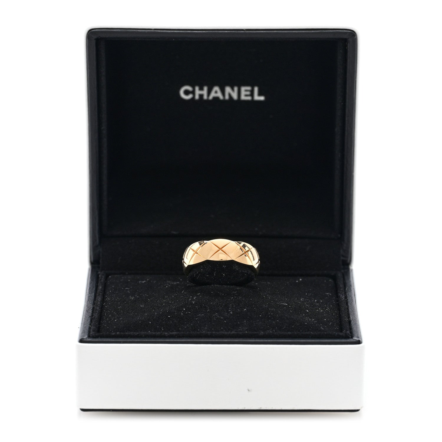 Chanel 18K Yellow Gold Small Coco Crush Ring 55 7.25 6 of 6