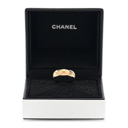 Chanel 18K Yellow Gold Small Coco Crush Ring 55 7.25 6 of 6