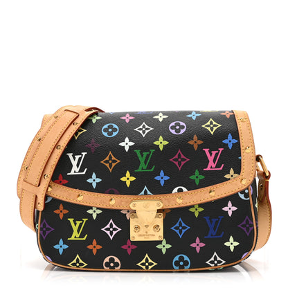 Louis Vuitton Monogram Multicolor Sologne Black 1 of 10