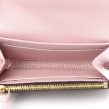 Louis Vuitton Damier Ebene Rosalie Coin Purse Rose Ballerine 5 of 7
