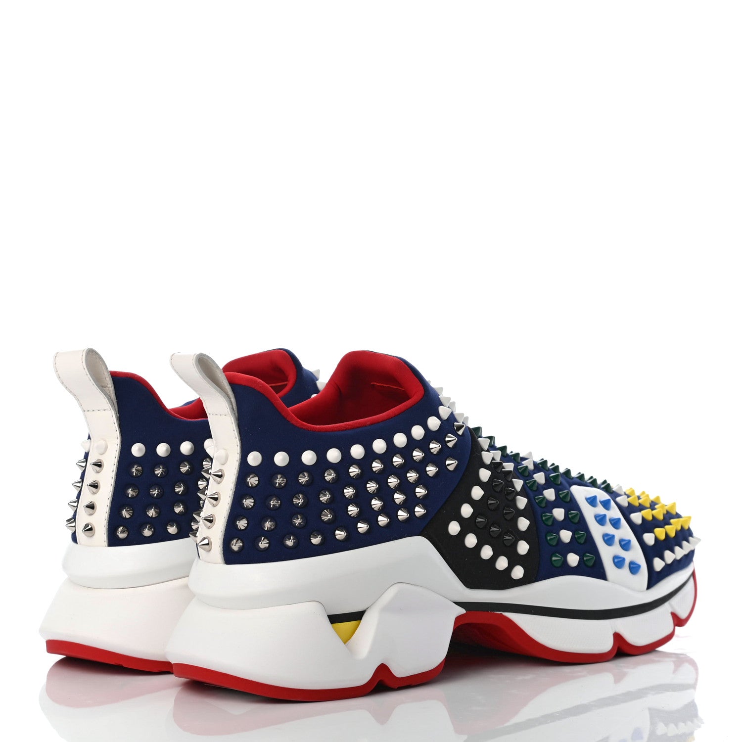 Christian Louboutin Neoprene Mens Funfor Run Flat Sneakers 43 Version Multi 4 of 8