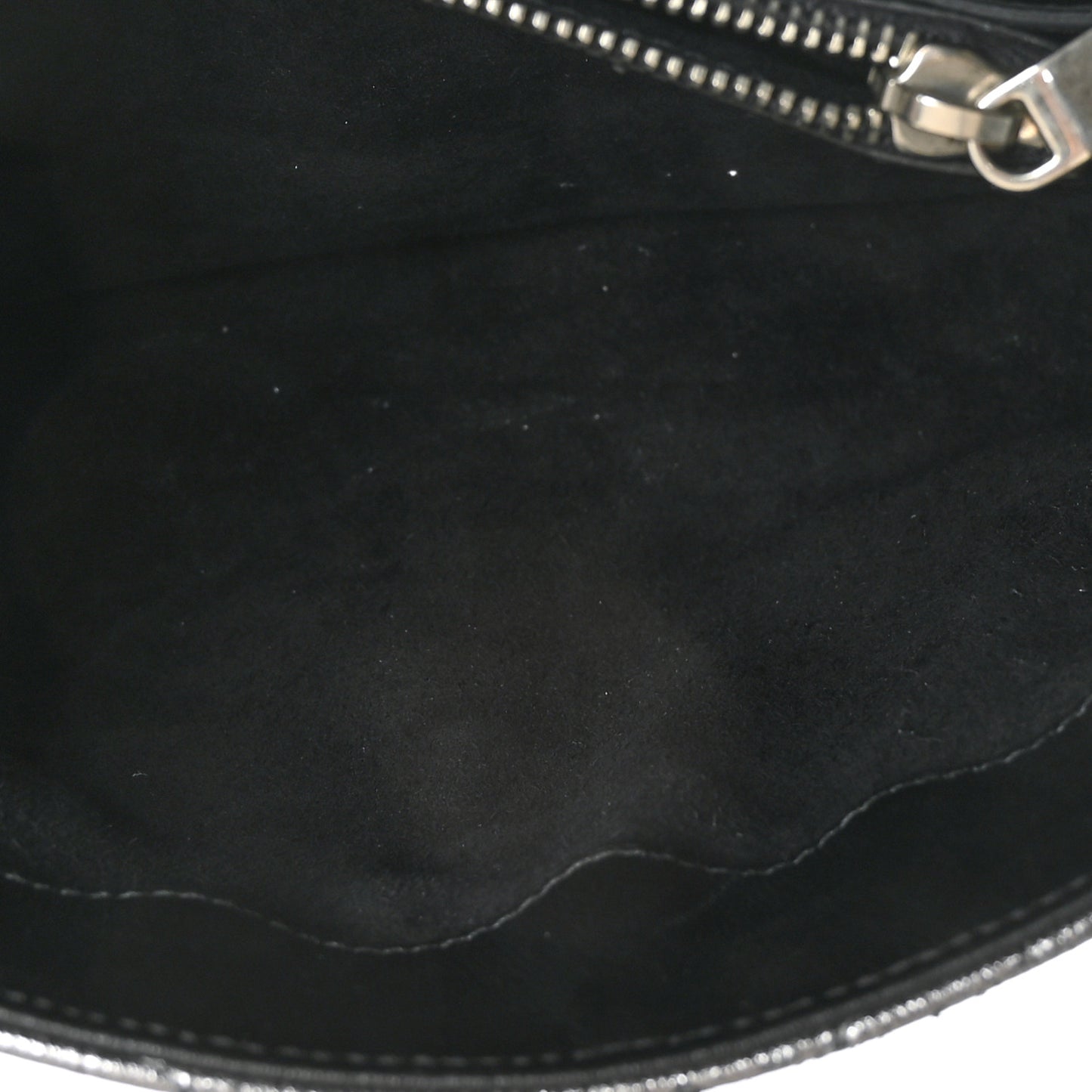 Metallic Calfskin Y Quilted Monogram Small Loulou Chain Satchel Acciaio