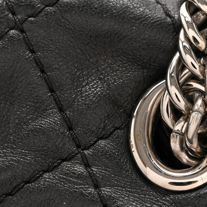 Chanel Lambskin Quilted Jumbo Icons Secret Label Flap Black 15 of 16