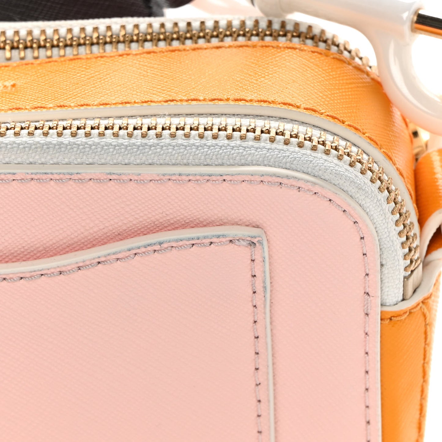 Saffiano Ceramic Snapshot Camera Bag Pink Multi