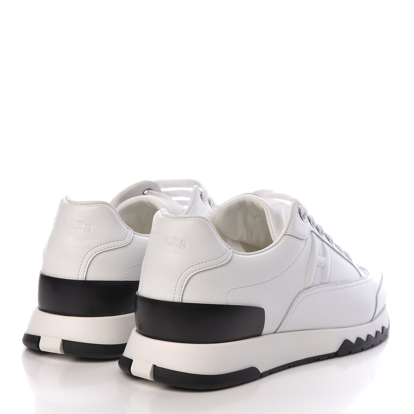 Calfskin Womens Trail Sneakers 37 White