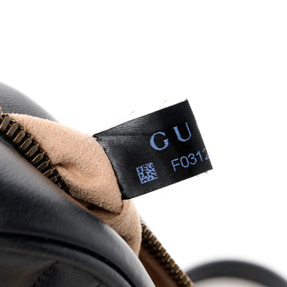 Gucci Calfskin Matelasse Small GG Marmont Chain Shoulder Bag Black 8 of 11