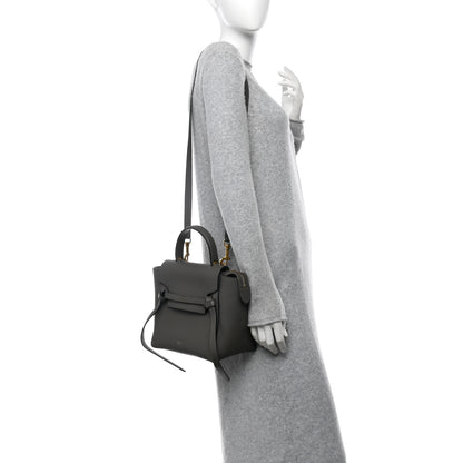Celine Baby Grained Calfskin Micro Belt Bag Grey 2 of 11