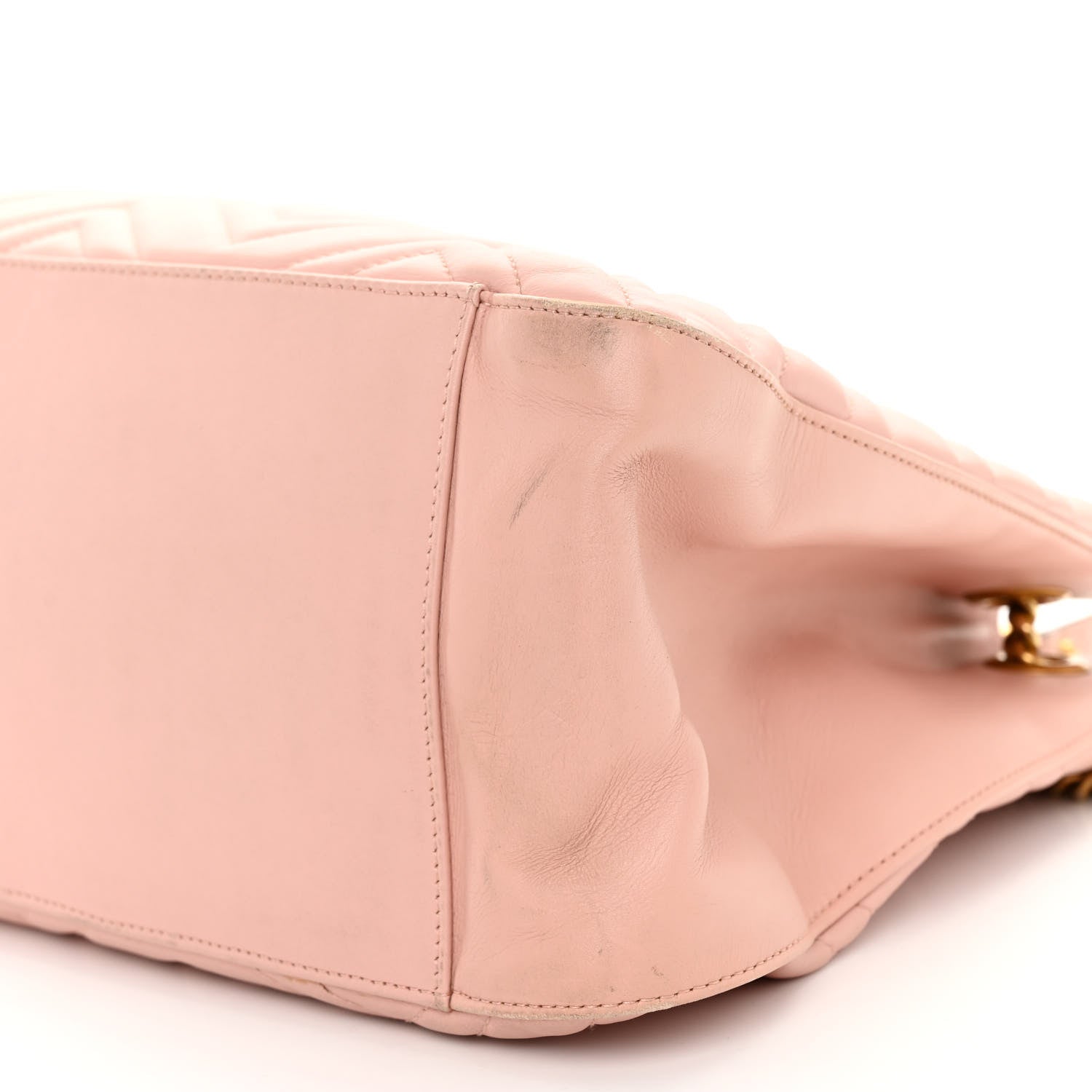 Gucci Calfskin Matelasse Medium GG Marmont Shoulder Tote Bag Perfect Pink 9 of 10