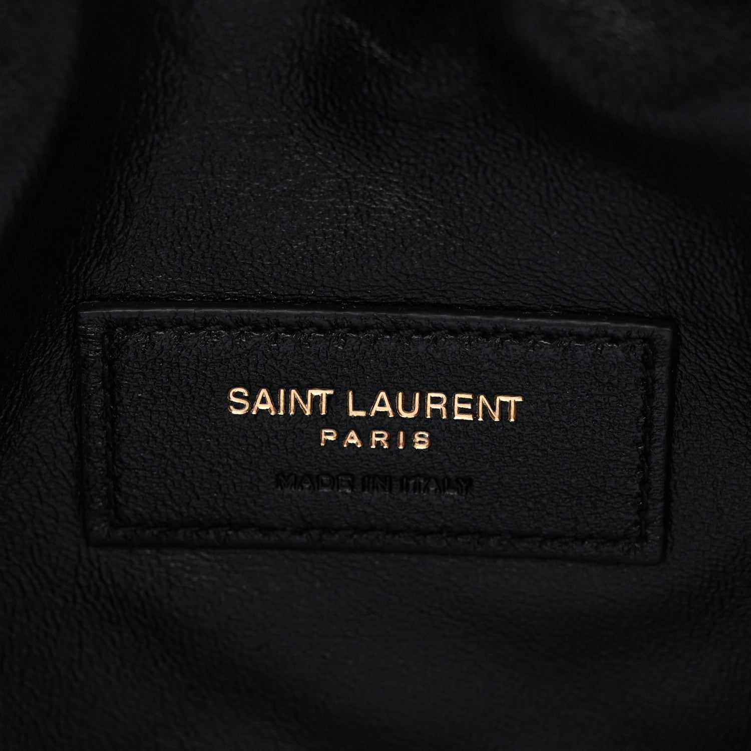 Saint Laurent Lambskin Quilted Gaby Zipped Pouch Black 6 of 10