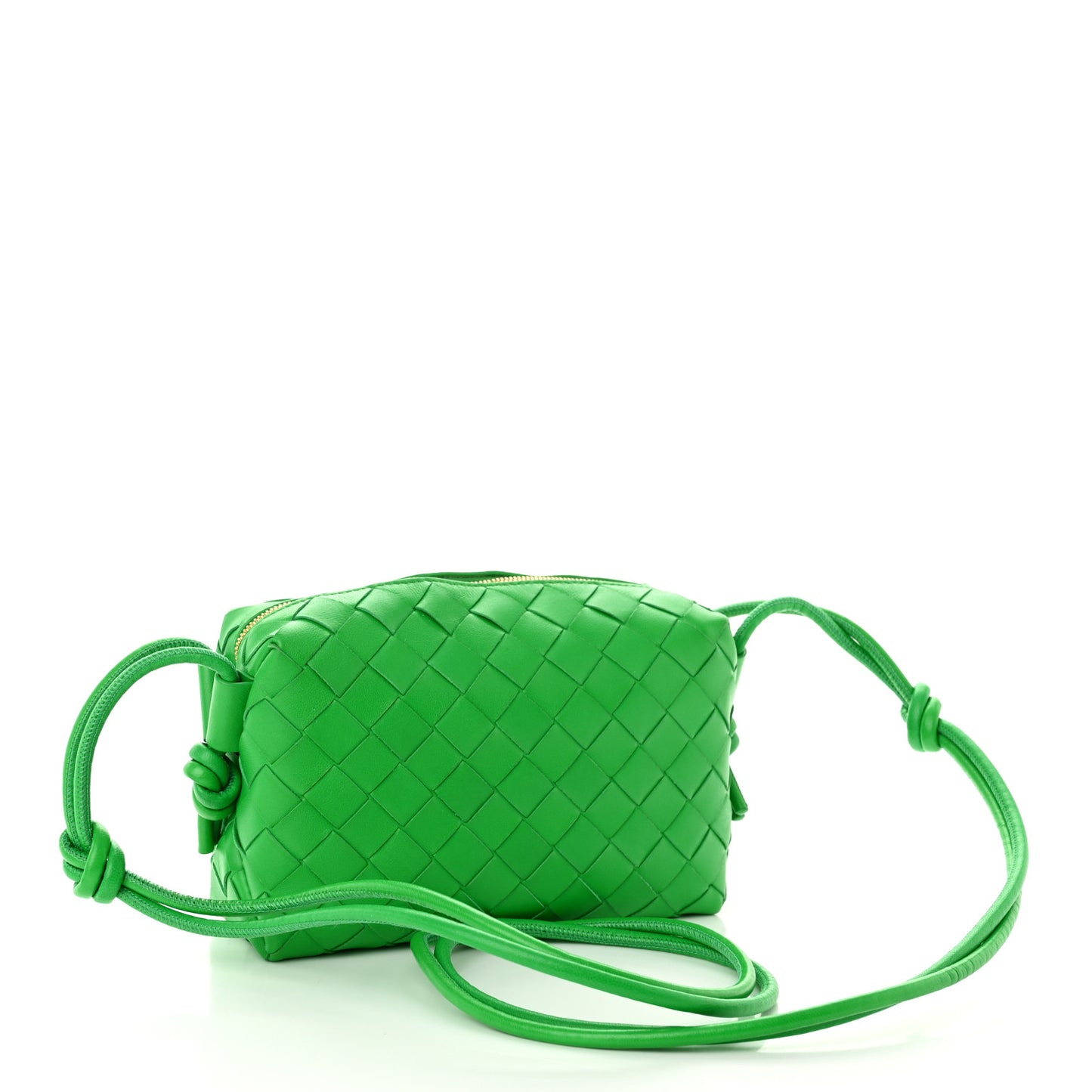 Nappa Intrecciato Mini Loop Camera Bag Parakeet