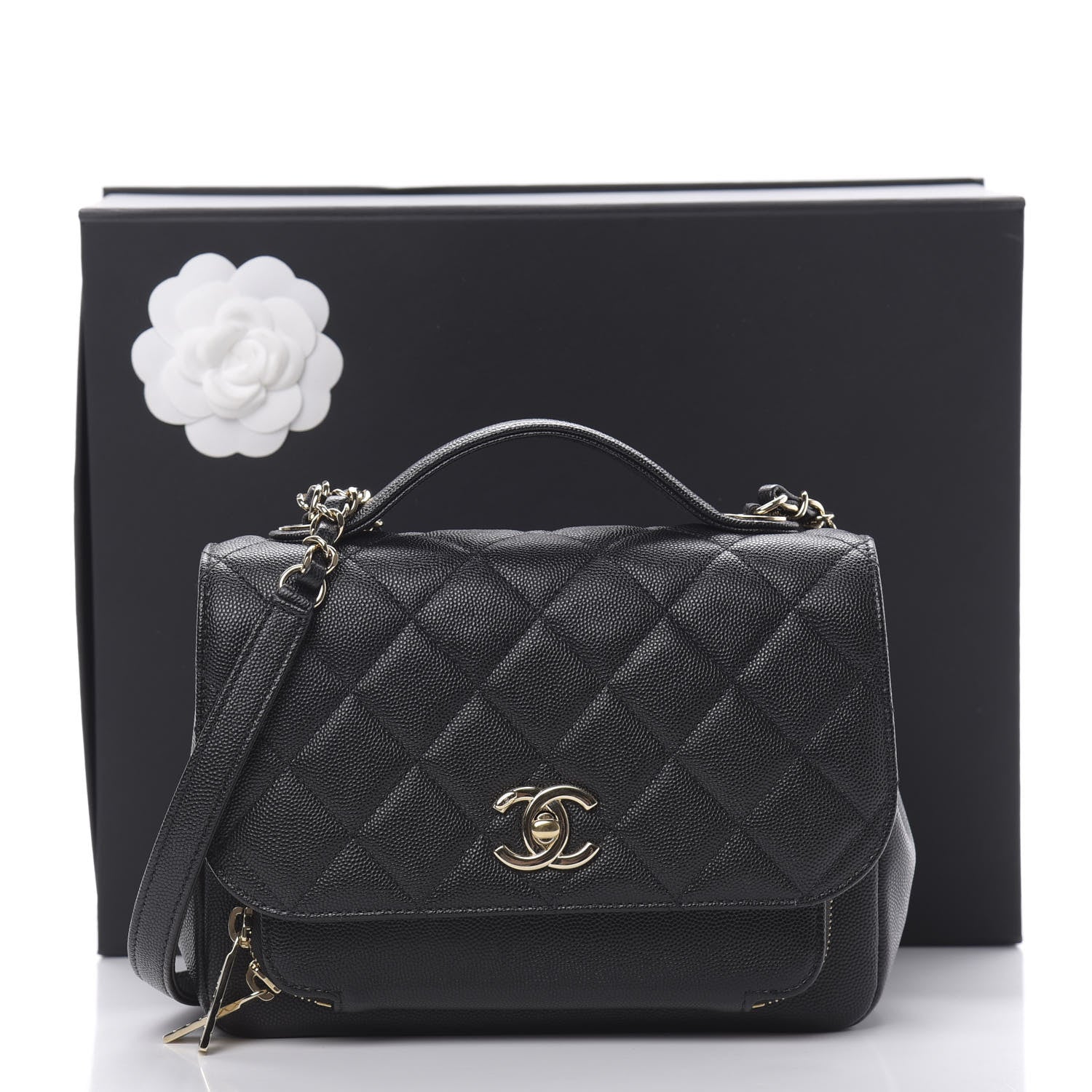 Chanel Caviar Quilted Medium Business Affinity Flap Black 11 of 11