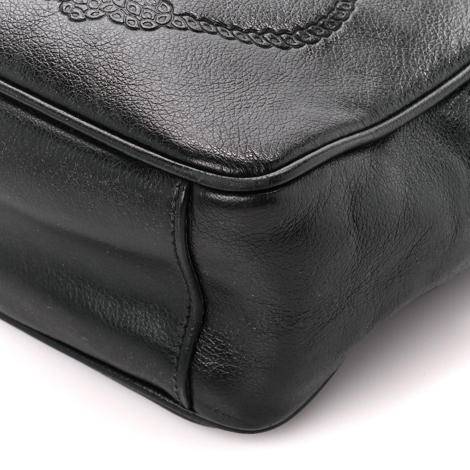 Prada Glace Calf Logo Crossbody Black 11 of 12