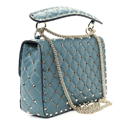 Valentino Garavani Nappa Medium Rockstud Spike Shoulder Bag Nube 3 of 10