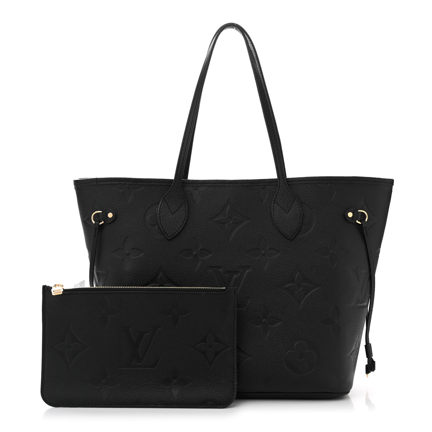 Louis Vuitton Empreinte Monogram Giant Neverfull MM Black 3 of 10