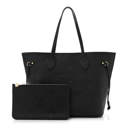 Louis Vuitton Empreinte Monogram Giant Neverfull MM Black 3 of 10