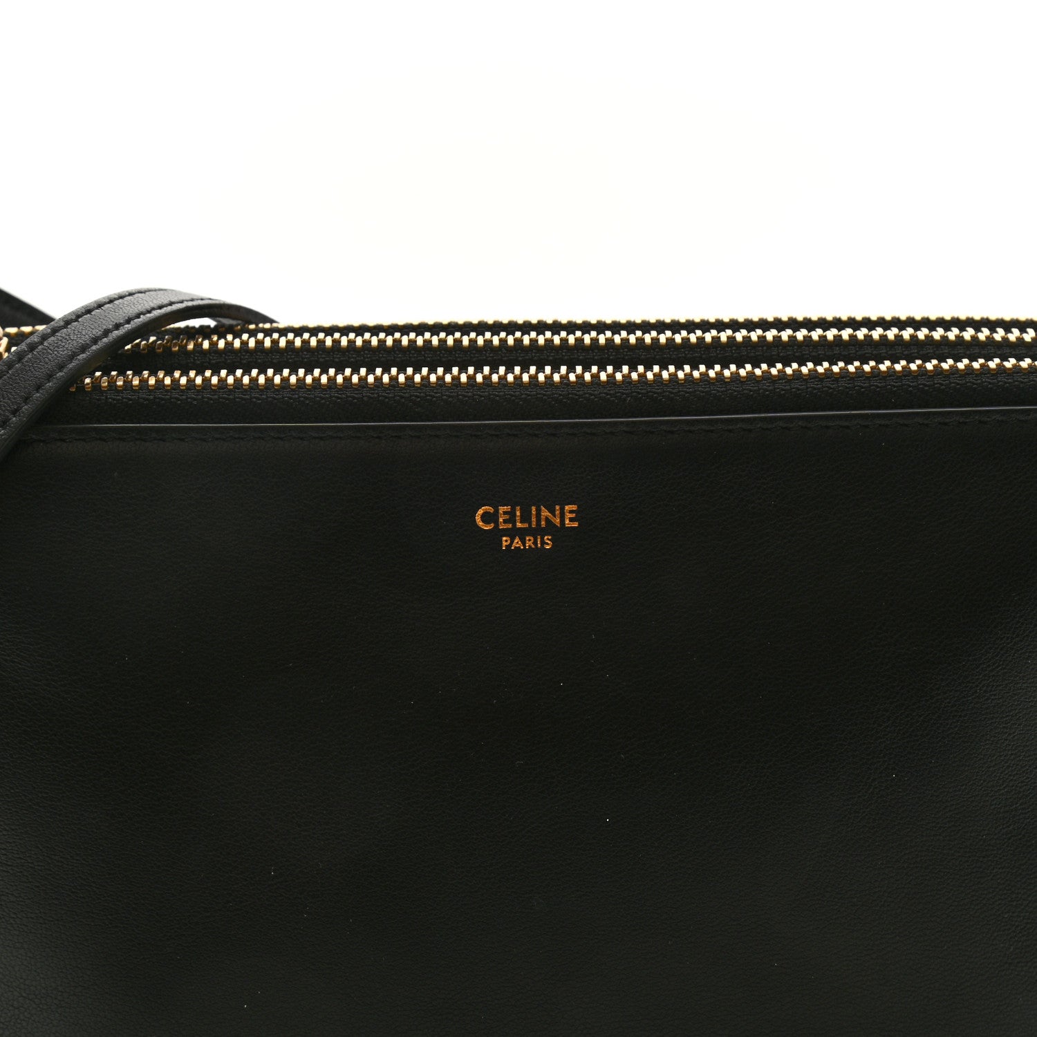 Celine Lambskin Small Trio Crossbody Bag Black 8 of 9