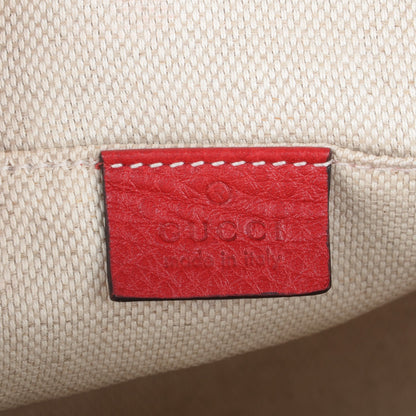 Gucci Pebbled Calfskin Small Soho Disco Bag Tabasco Red 6 of 7