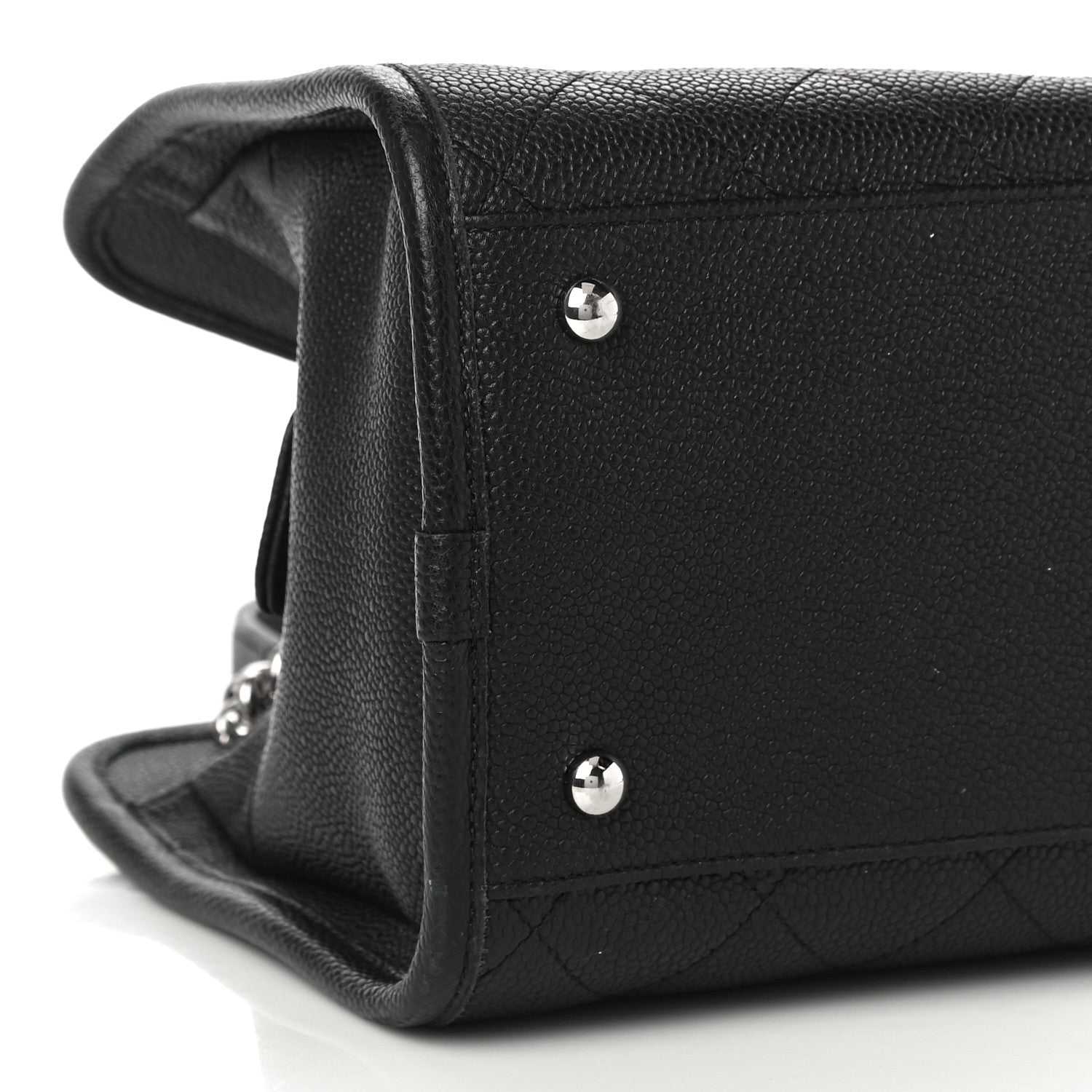 Chanel Caviar Stitched Shopping Tote Black 9 of 11