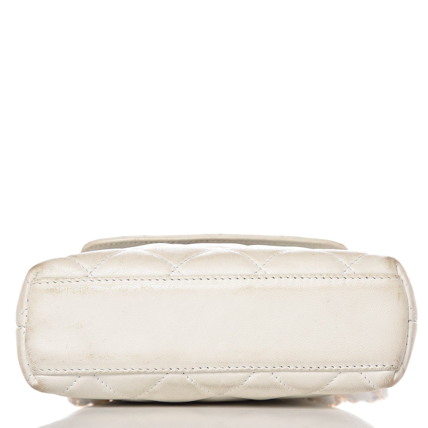 Chanel Lambskin Quilted Flap Waist Belt Bag White 9 of 20