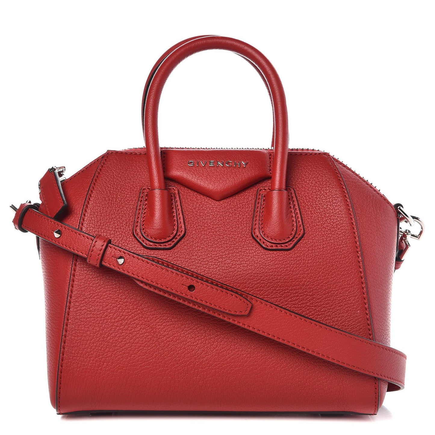 Sugar Goatskin Mini Antigona Red