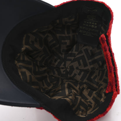 Fendi Terry Cloth FF  Baseball Hat 58 Red 7 of 9