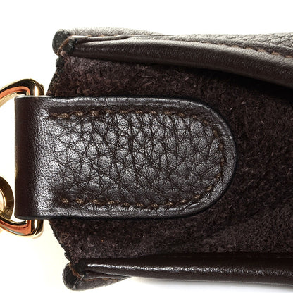 Hermes Taurillon Clemence Evelyne GM Chocolate 7 of 15