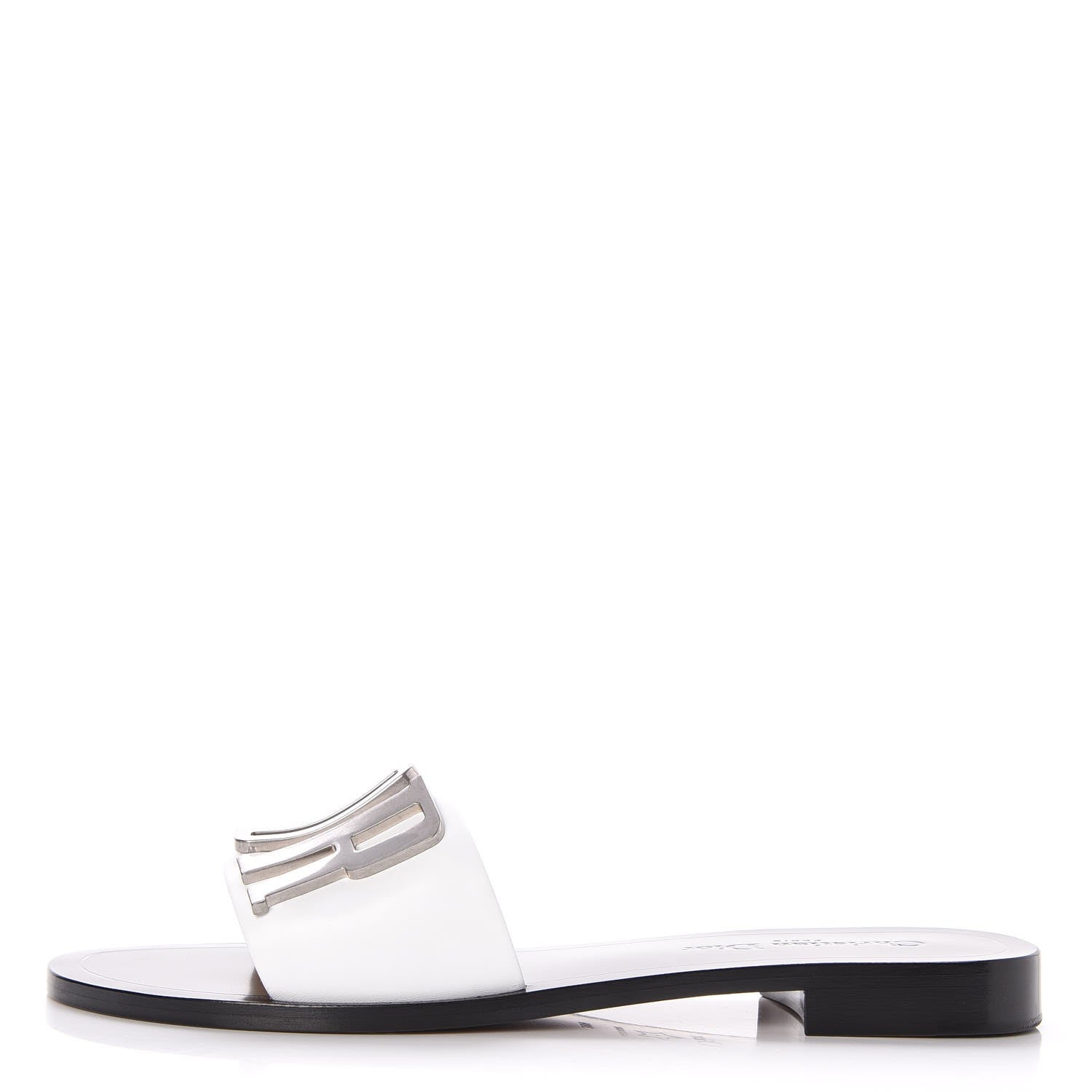 Christian Dior Calfskin Dio(r)evolution 10mm Slide Sandals 39.5 Off White 1 of 9