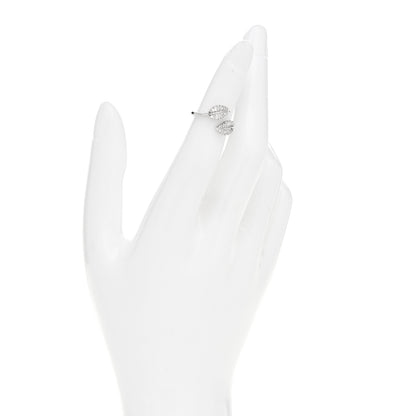 Anita Ko 18K White Gold Diamond Small Palm Leaf Ring 44 3 2 of 6