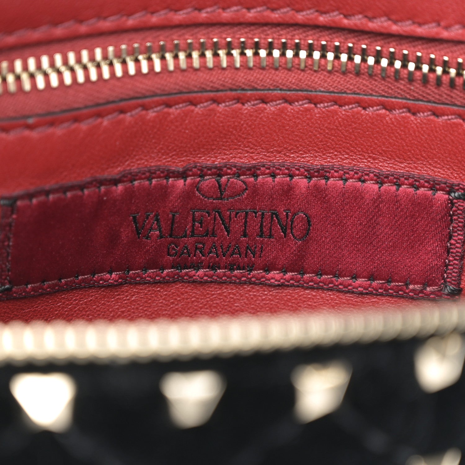 Valentino Garavani Velvet Rockstud Spike Belt Bag 85 34 Black 16 of 25